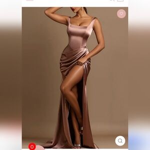 Elegant Satin Evening Gown